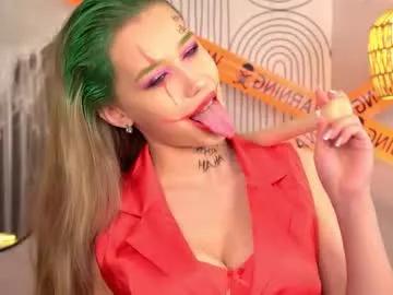 Chaturbate jjennnyy is Freechat jjennnyy — GOAL: Undo the top button to show u more of Joker's bra!   | Hey, I'm Jenny --- your wicked female Joker tonight  Dangerous mind, red lace, and no mercy for good boys  #bigboobs #new #18 #young #teen